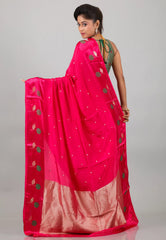 Rani Mashru Silk Saree with Blouse Piece - Adi Akshoy & Co.