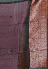 Rani Pure Kora Silk Saree With Blouse Piece - Adi Akshoy & Co.