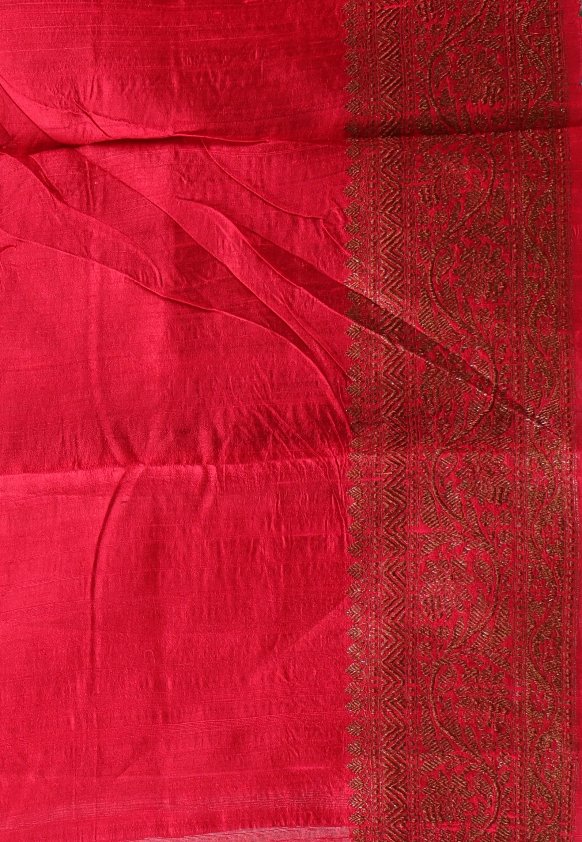 Rani Pure Tussar Silk Saree with Blouse Piece - Adi Akshoy & Co.