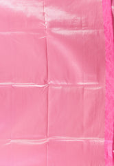 Pink Kanjivaram Silk Saree With Blouse Piece