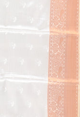 Grey Tissue Kanjivaram Silk Saree With Blouse Piece - Adi Akshoy & Co.