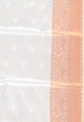Grey Tissue Kanjivaram Silk Saree With Blouse Piece - Adi Akshoy & Co.