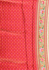 Beige Kani Silk Saree With Blouse Piece - Adi Akshoy & Co.