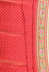 Beige Kani Silk Saree With Blouse Piece - Adi Akshoy & Co.