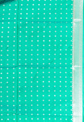 Rama Green Katan Silk Saree With Blouse Piece - Adi Akshoy & Co.