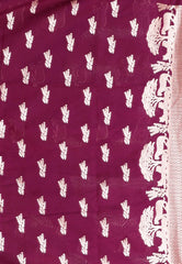 Purple Katan Silk Saree With Blouse Piece - Adi Akshoy & Co.