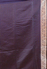 Purple Wedding Banarasi Silk Saree with Blouse Piece - Adi Akshoy & Co.