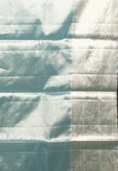 Sky Blue Tissue Kanjivaram Pure Silk Saree With Blouse Piece - Adi Akshoy & Co.