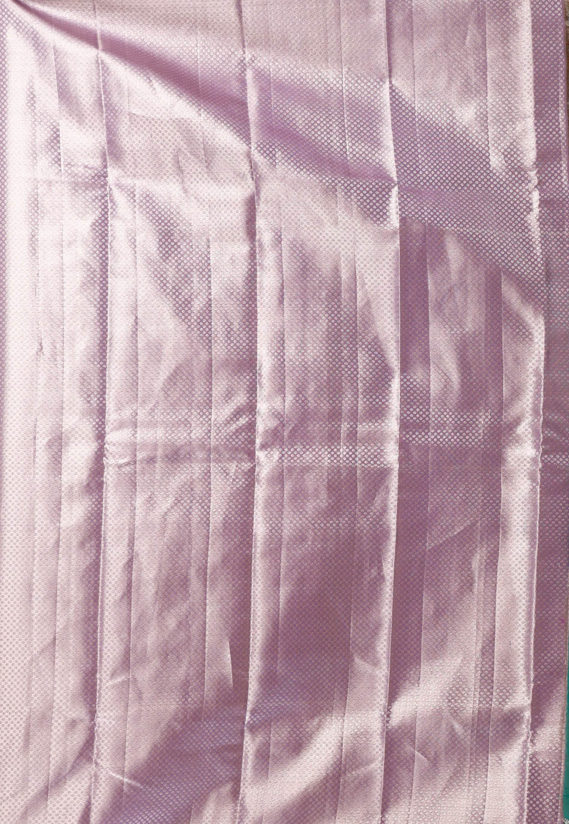 Mauve Tissue Kanjivaram Pure Silk Saree With Blouse Piece - Adi Akshoy & Co.