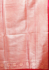 Rani Pink Wedding Banarasi Silk Saree with Blouse Piece - Adi Akshoy & Co.
