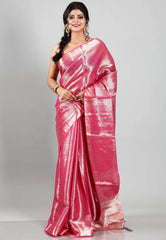 Rani Tissue Silk Saree with Blouse Piece - Adi Akshoy & Co.
