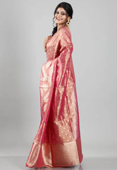 Rani Tissue Silk Saree with Blouse Piece - Adi Akshoy & Co.