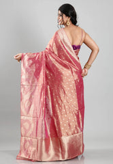 Rani Tissue Silk Saree with Blouse Piece - Adi Akshoy & Co.