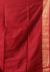 Bottle Green Tussar Silk Saree with Blouse Piece - Adi Akshoy & Co.