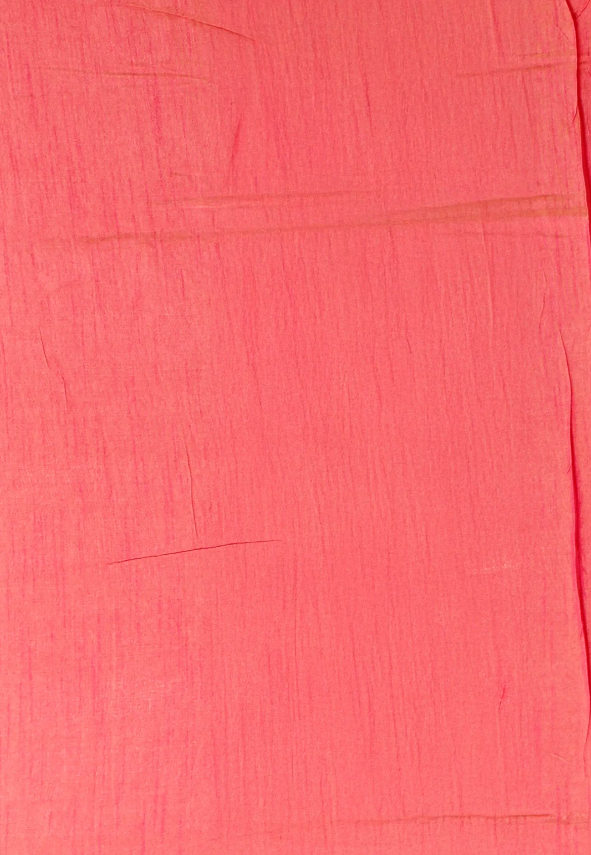 Cross Pink Mashru Silk Saree with Blouse Piece - Adi Akshoy & Co.