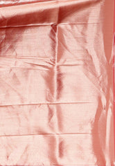 Red Brocade Tissue Kanjivaram Silk Saree With Blouse Piece - Adi Akshoy & Co.