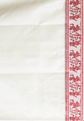 Off White Baluchari Pure Silk Saree with Blouse Piece - Adi Akshoy & Co.