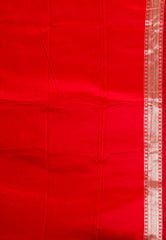 Bottle Green with Red Border Kanjivaram Silk Saree With Blouse Piece - Adi Akshoy & Co.