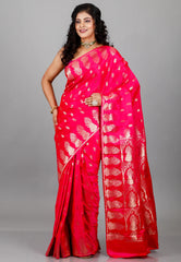 Rani Mashru Silk Saree with blouse Piece