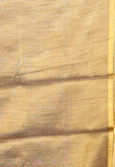 Beige Colour Tissue Silk Saree with Blouse Piece