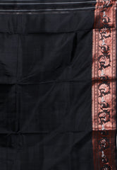 Black Baluchari Pure Silk Saree with Blouse Piece