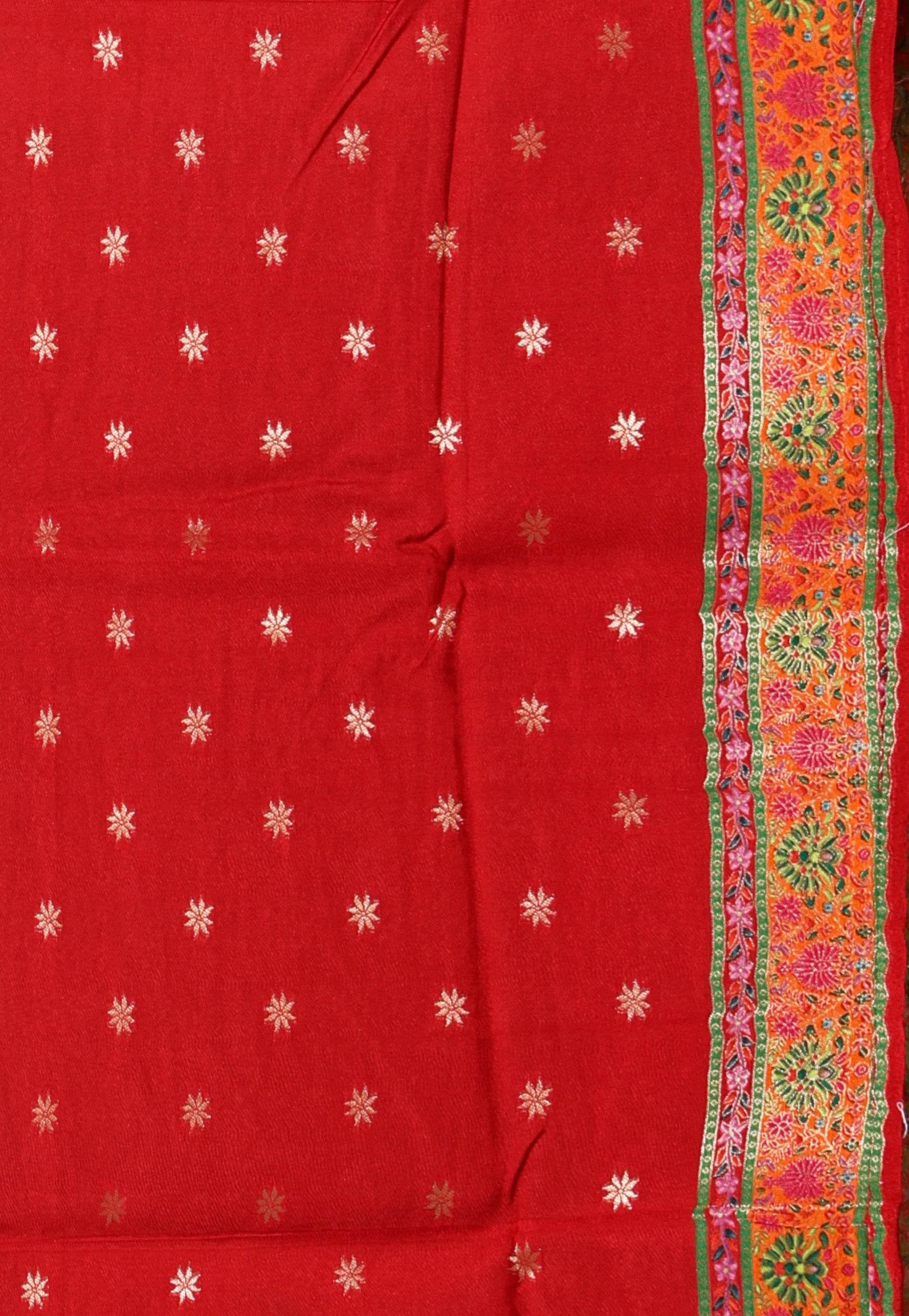 Pesta Green Kani Silk Saree With Blouse Piece - Adi Akshoy & Co.