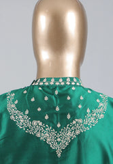 Bottle Green colour Punjabi with Silver Zari work - Adi Akshoy & Co.