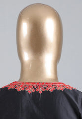 Black Punjabi with Red Embroidery & Zari Work