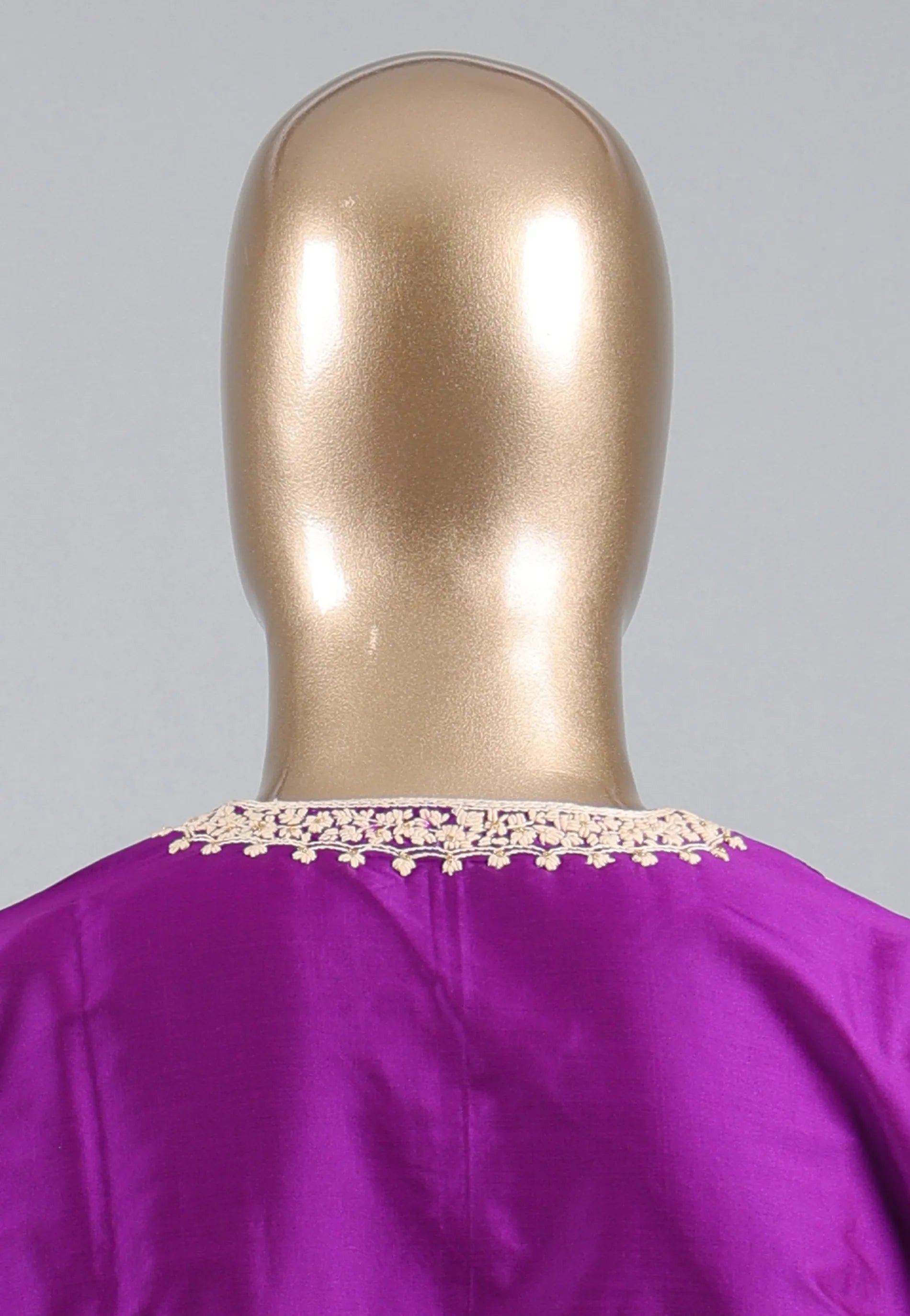 Purple Punjabi with Embroidery Work - Adi Akshoy & Co.