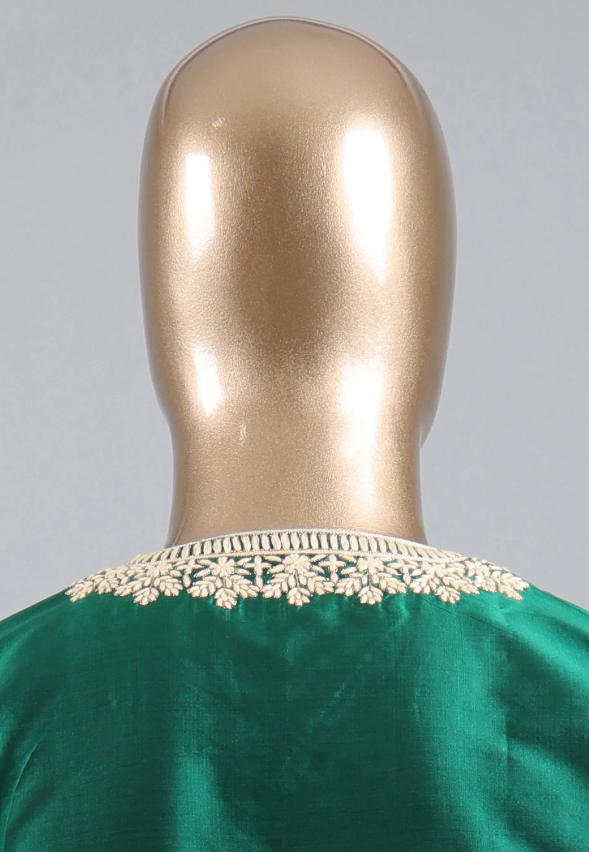 Bottle Green Punjabi with Embroidery Work - Adi Akshoy & Co.