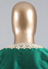 Bottle Green Punjabi with Embroidery Work - Adi Akshoy & Co.