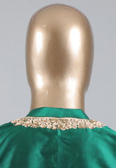 Bottle Green Punjabi with Embroidery Golden Zari Work - Adi Akshoy & Co.