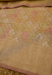 Tussar Colour Exclusive Pure Tissue Silk Saree with Blouse Piece - Adi Akshoy & Co.
