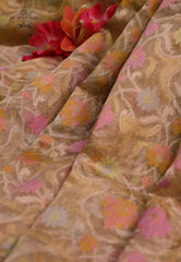 Tussar Colour Exclusive Pure Tissue Silk Saree with Blouse Piece - Adi Akshoy & Co.