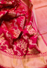Rani Pure Exclusive Kadwa Katan Silk Saree with Blouse Piece - Adi Akshoy & Co.