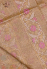Tussar Colour Exclusive Pure Tissue Silk Saree with Blouse Piece - Adi Akshoy & Co.