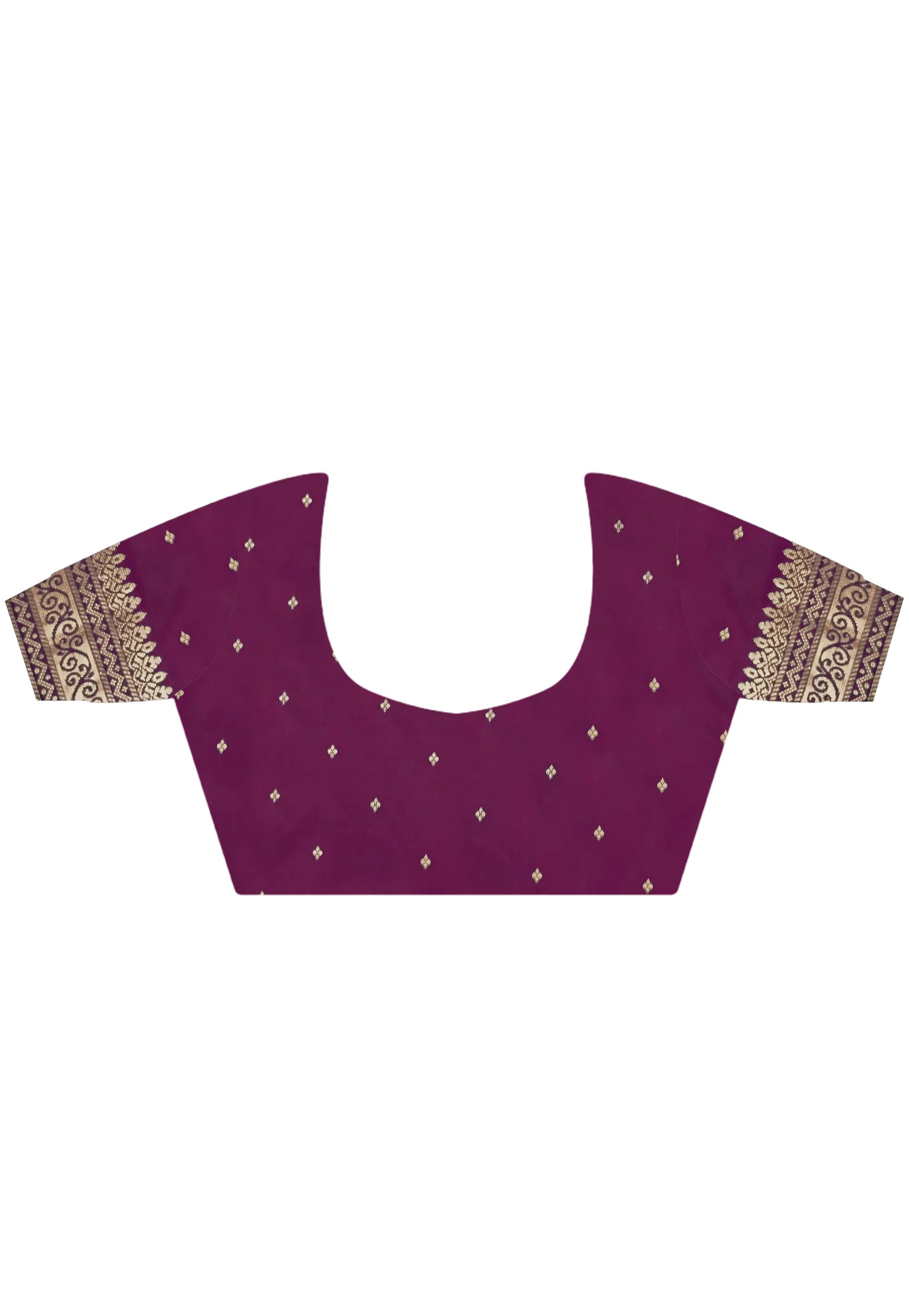 Brown Kanjivaram Silk Saree With Blouse Piece - Adi Akshoy & Co.