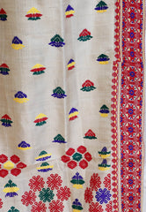Pure Muga Assam Silk Saree With Blouse Piece - Adi Akshoy & Co.