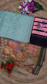 Combo of 3 - Modal, Embroidery & Tussar Sarees