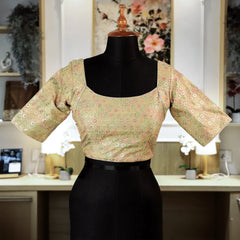 Pista Colour Square Round Neck Blouse