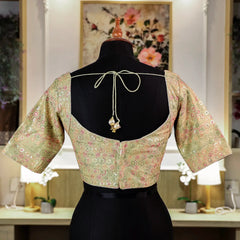 Pista Colour Square Round Neck Blouse