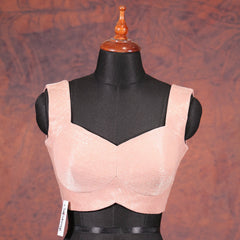 Rose Gold Square V-Neck Blouse-Akshayi