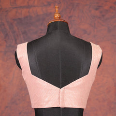 Rose Gold Square V-Neck Blouse-Akshayi
