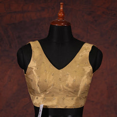 Gold V-Neck Blouse - Akshayi