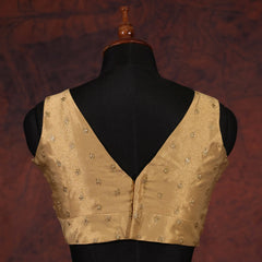 Gold V-Neck Blouse - Akshayi