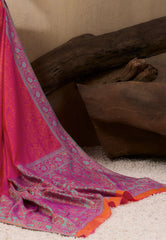 Rani Pink Kanjivaram Silk Saree with Blouse Piece - Adi Akshoy & Co.