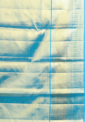 Rama Green Tissue Kanjivaram Pure Silk Saree With Blouse Piece - Adi Akshoy & Co. - Adi Akshoy & Co.
