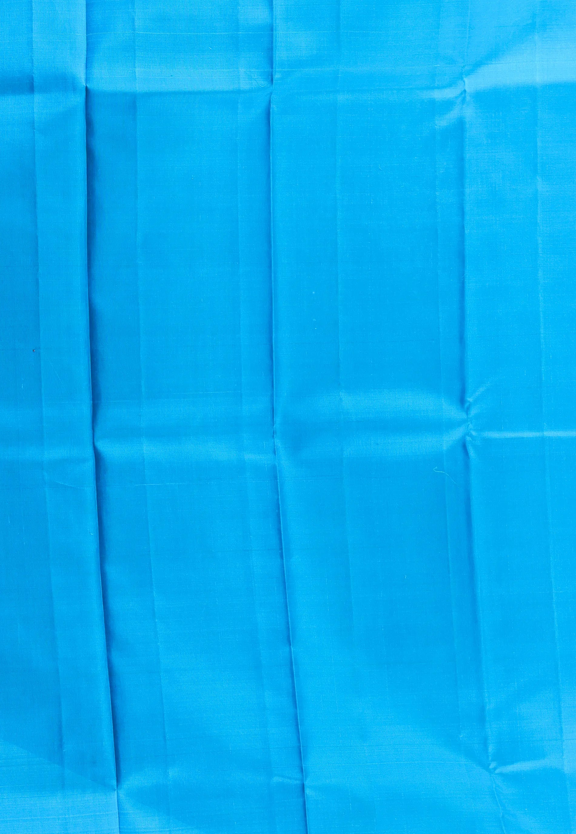 Magenta Pure Kanjivaram Silk Saree With Blouse Piece - Adi Akshoy & Co.
