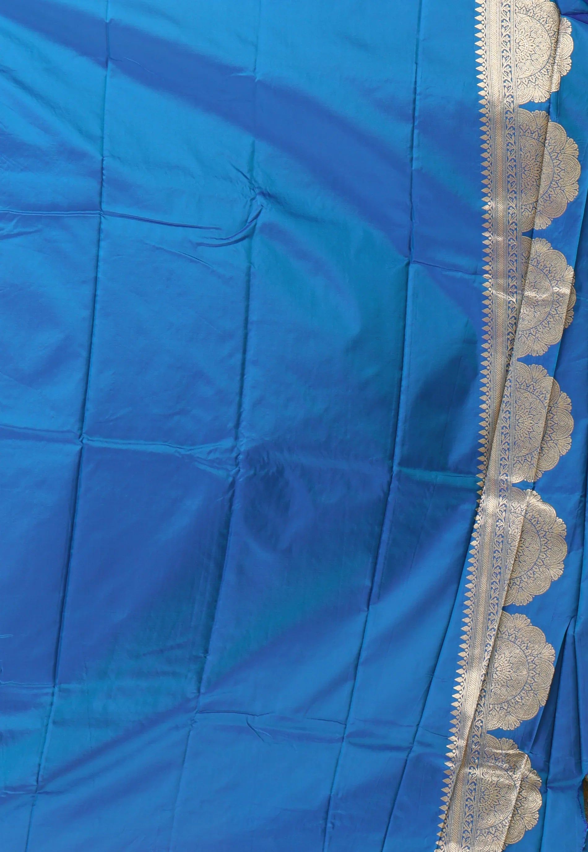 Dual Shades of Mustard and Purple Kanjivaram Silk Saree With Blouse Piece - Adi Akshoy & Co.