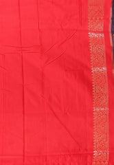Tussar Colour with Red Border Tussar Silk Saree with Blouse Piece - Adi Akshoy & Co.